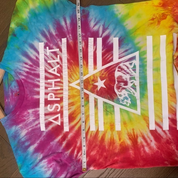 VINTAGE TIE DYE ASPHALT GRAPHIC TEE - Picture 5 of 8